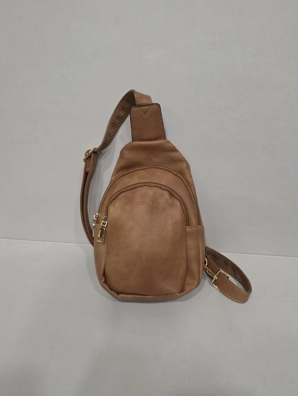 Telena Small Sling Bag for Women Leather Crossbody Fanny Packs Chest Bag for Wom